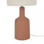22" Terracotta Ceramic Table Lamp - Image 4